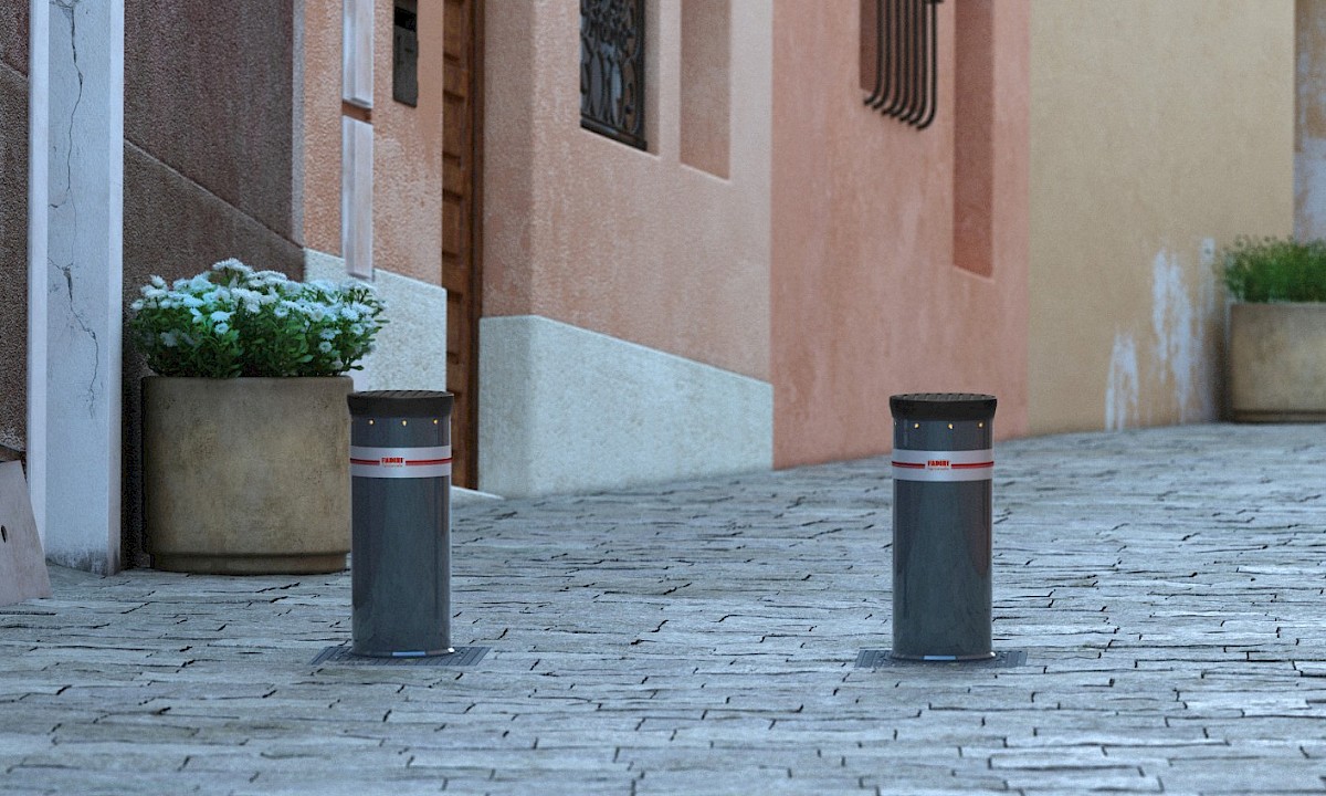 Einschiebestange für Barriere — Beispielabbildung